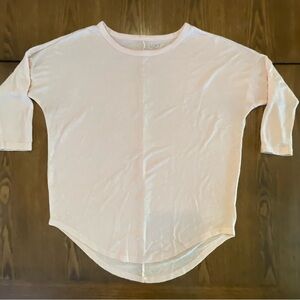 LOFT Light Pink 3/4 Sleeve Tee